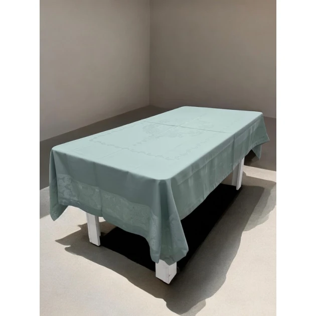 Скатерть Narlı NRl-00667, тефлон, зеленая, 160х260 см Скатерть Narlı NRl-00667, тефлон, зеленая, 160х260 см