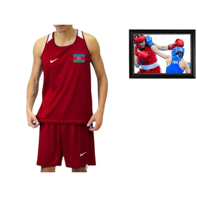 Boks forması, qırmızı, ölçü 2XS