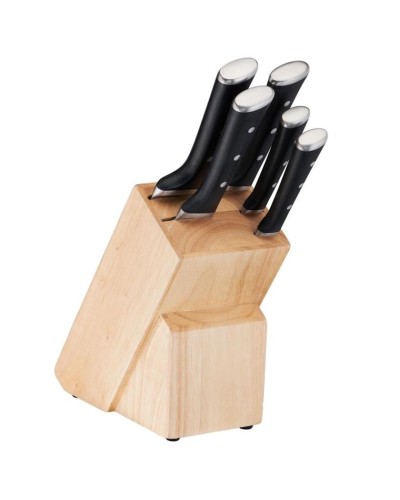 Bıçaq dəsti Tefal Ice Force, paslanmayan polad, gümüşü/qara, 5 əd