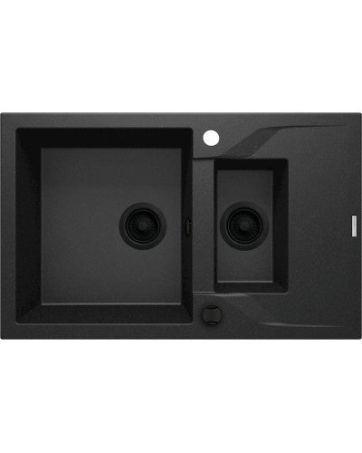 Mətbəx çanağı Deante Andante ZQN_G513, qranit, qara, 78x49x19.4 sm