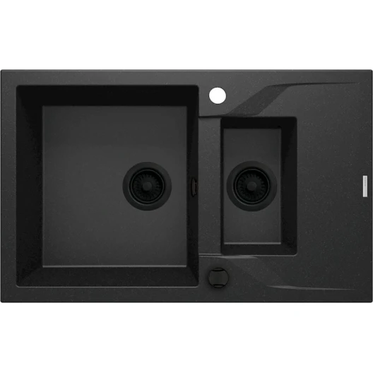 Кухонная мойка Deante Andante ZQN_G513, гранит, черная, 78x49x19.4 см