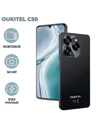 Smartfon Oukitel C50 8GB/128GB Black (6931940749930)