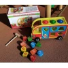 Inkişaf etdirən oyuncaq Knock the ball shaped bus