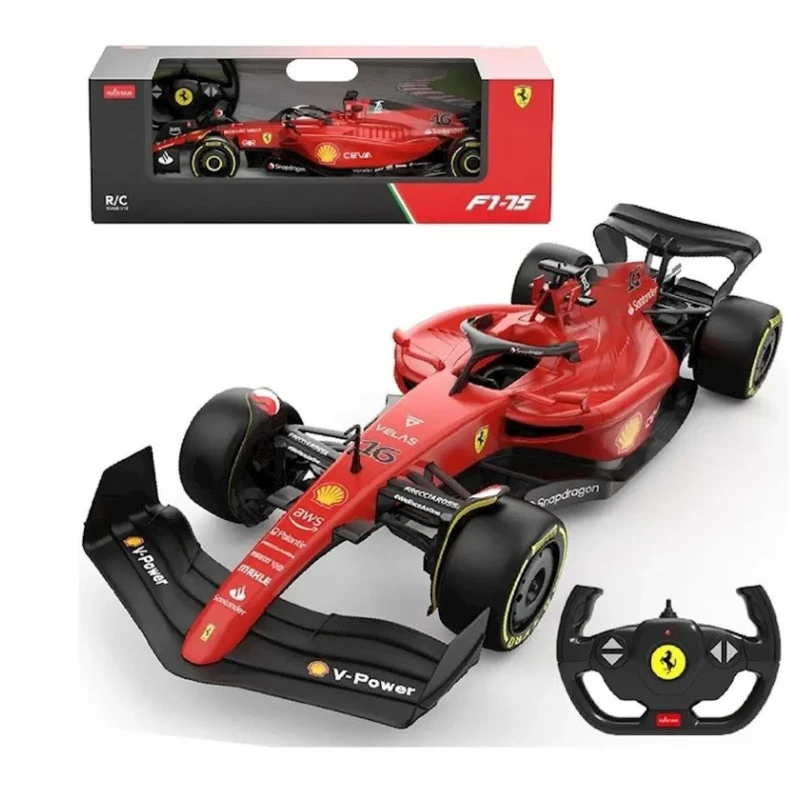 Radio ilə idarə olunan maşın Rastar Ferrari F1 75 1:12, qırmızı/qara, KahnToys170
