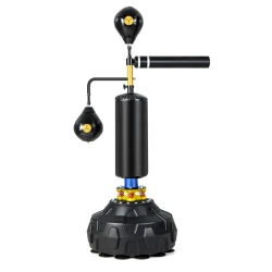 Боксерская груша WS0177, 168-201 см, черная/желтая