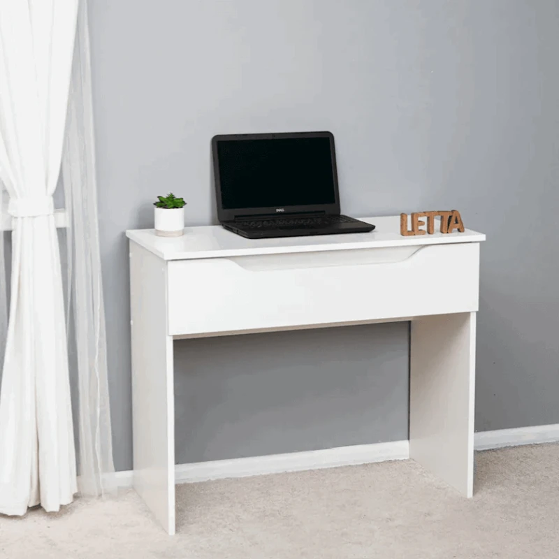 Письменный стол Letta, белый, ЛДСП, 90х42х75 см