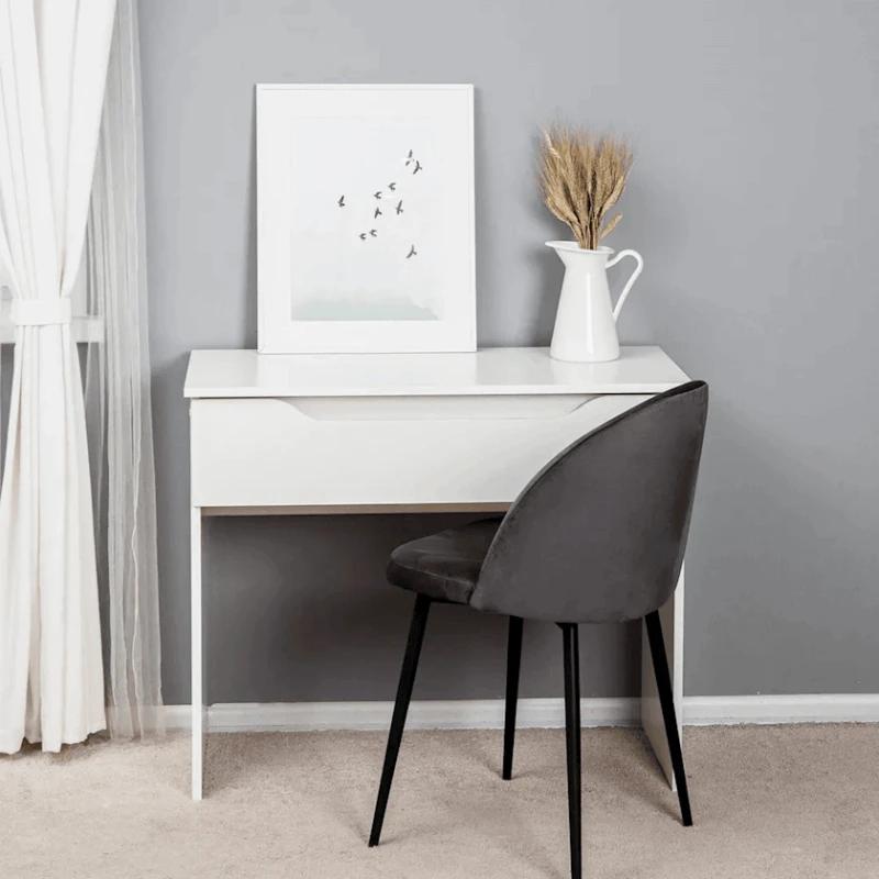 Письменный стол Letta, белый, ЛДСП, 90х42х75 см