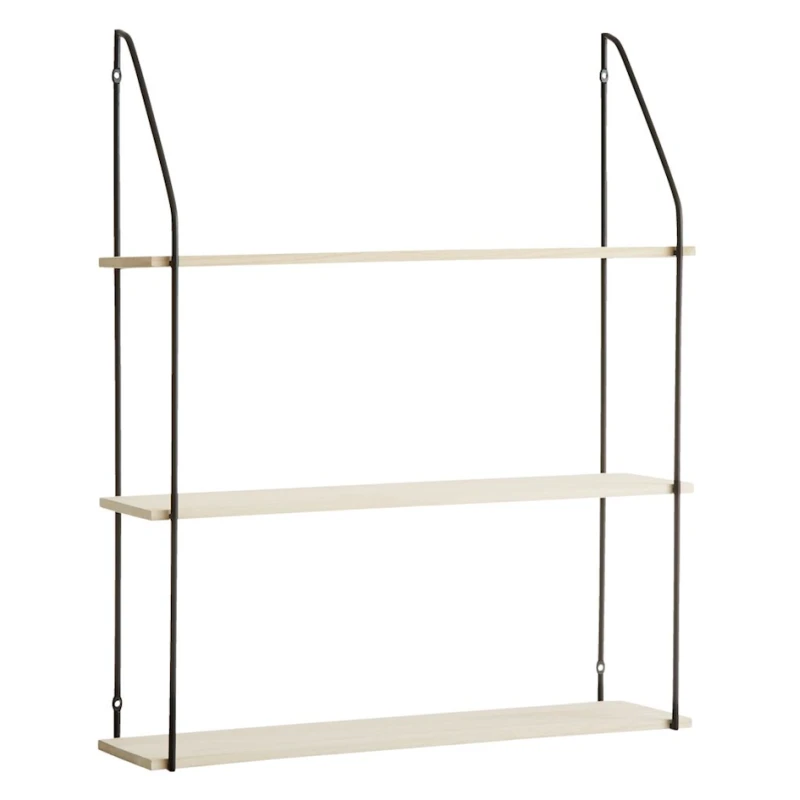 Полка настенная Hejlsminde, 65x20 см, черный/коричневый Полка настенная Hejlsminde, 65x20 см, черный/коричневый