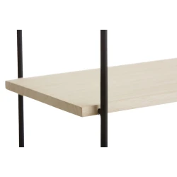 Полка настенная Hejlsminde, 65x20 см, черный/коричневый Полка настенная Hejlsminde, 65x20 см, черный/коричневый