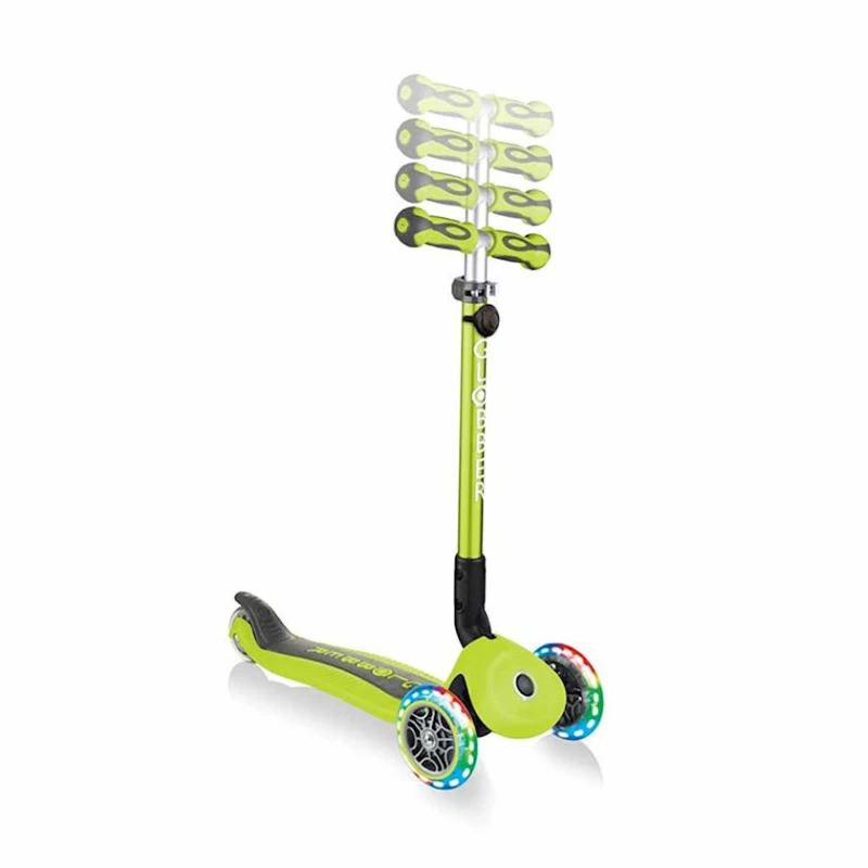 Samokat Globber Go Up Deluxe Lights 646-106, 15+ ay, yaşıl