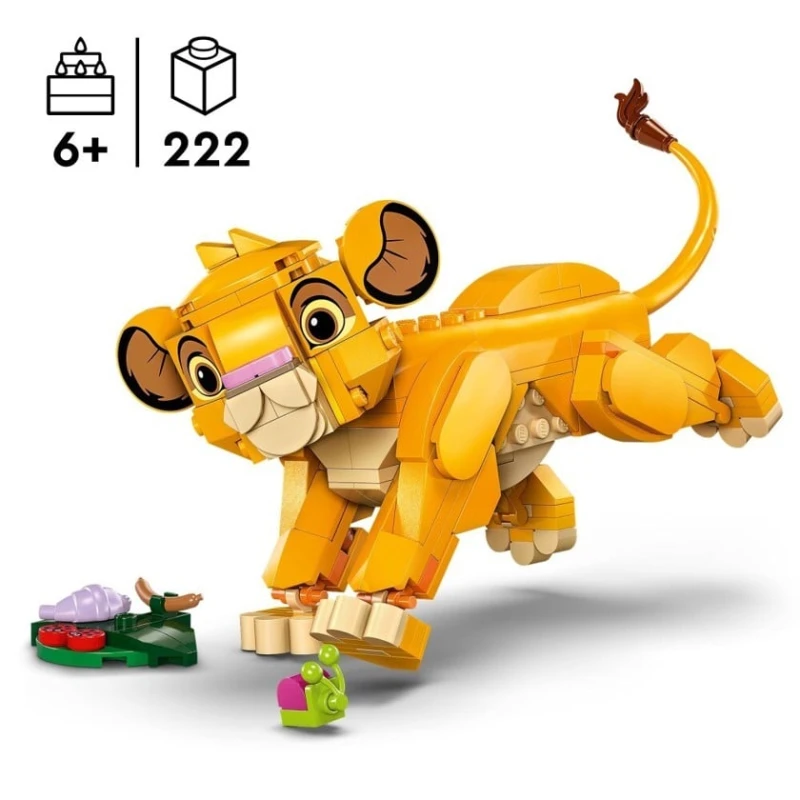 Конструктор LEGO Disney Simba the Lion King Cub 43243, 222 детали, от 6 лет
