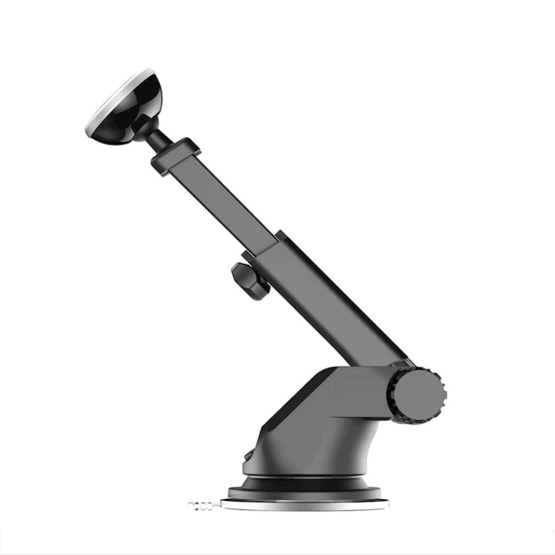 Автомобильный держатель для телефона Baseus Solid Series Telescopic Magnetic Car Mount, Черный/Серебристый Автомобильный держатель для телефона Baseus Solid Series Telescopic Magnetic Car Mount, Черный/Серебристый
