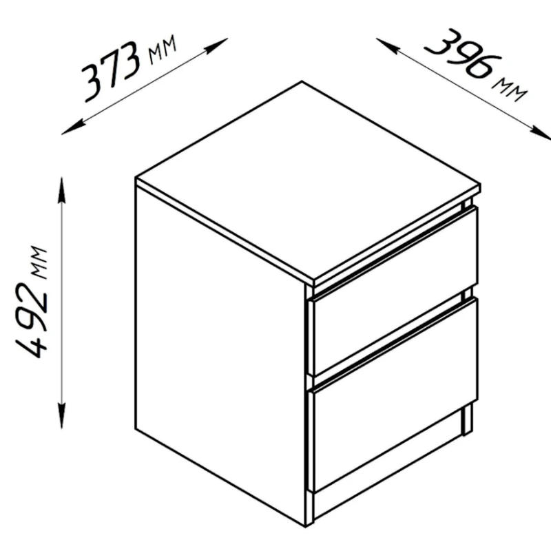 Прикроватная тумба Mio Tesoro Кастор 2.03.03.050.1, ДСП, белый, 37.3x49.2x39.6 см Прикроватная тумба Mio Tesoro Кастор 2.03.03.050.1, ДСП, белый, 37.3x49.2x39.6 см