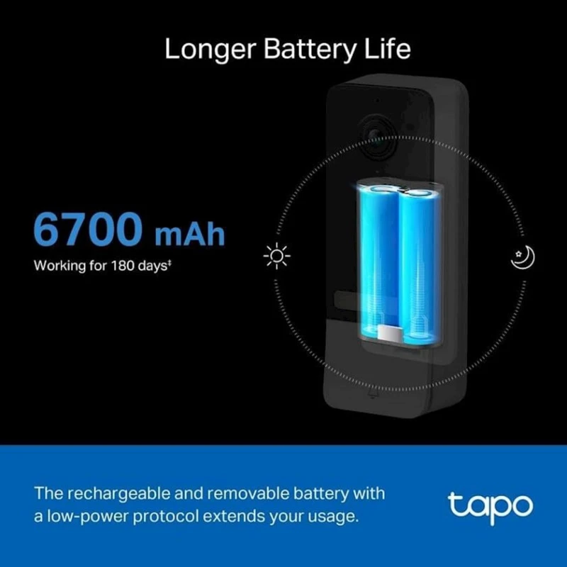 Видеозвонок TP-Link Tapo D230S1 Battery Doorbell Видеозвонок TP-Link Tapo D230S1 Battery Doorbell