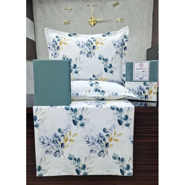 Комплект постельного белья Trend Cotton 00004496, пододеяльник 200x220 см, простыня 240x260 см, 2 наволочки 50x70 см, двуспальный, хлопок, разноцветный