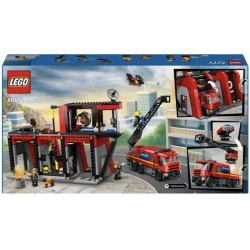 Конструктор LEGO City Fire Station with Fire Truck 60414, 6+ лет, 843 элемента