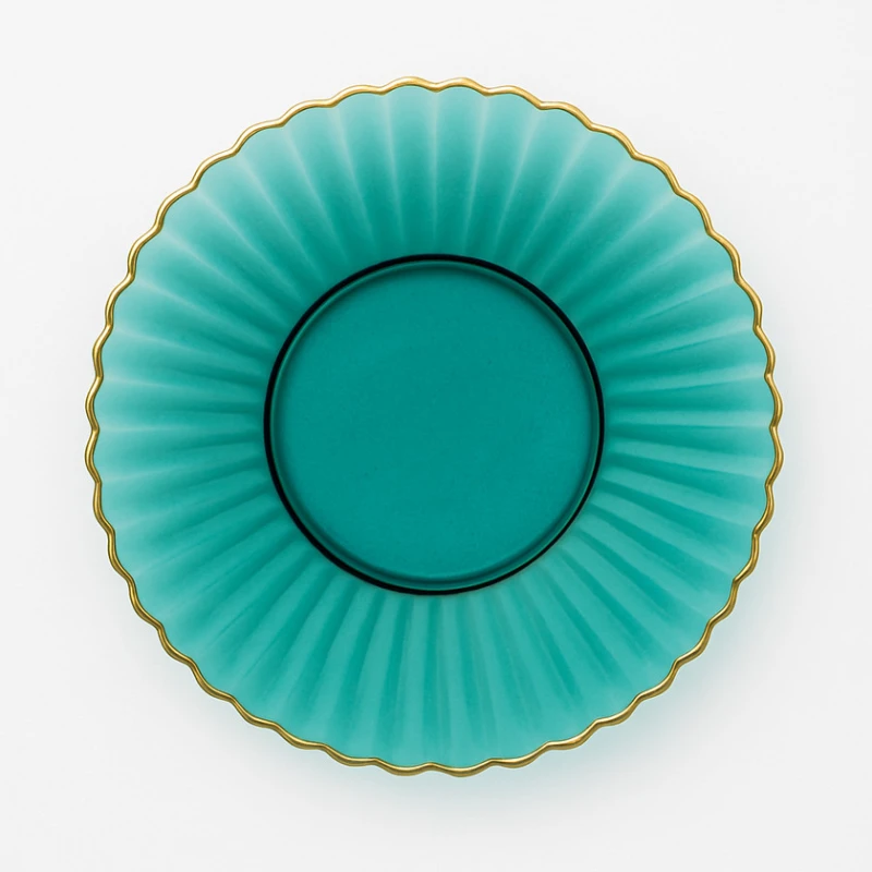 Тарелка Home Depo HOME0104, 19 см, бирюзовая