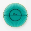 Тарелка Home Depo HOME0104, 19 см, бирюзовая