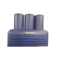 Хлебница с набором емкостей MagiDeal SE175, синяя, 4 предмета