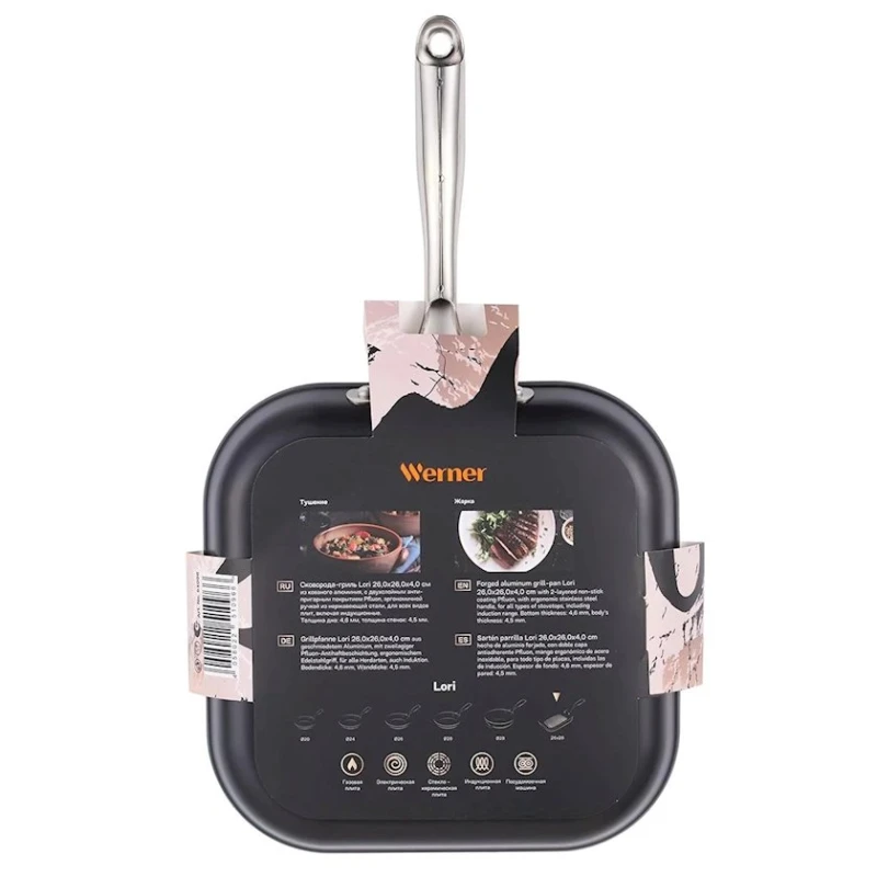Сковородка-гриль Lori 51096 26х26х4 см Сковородка-гриль Lori 51096 26х26х4 см