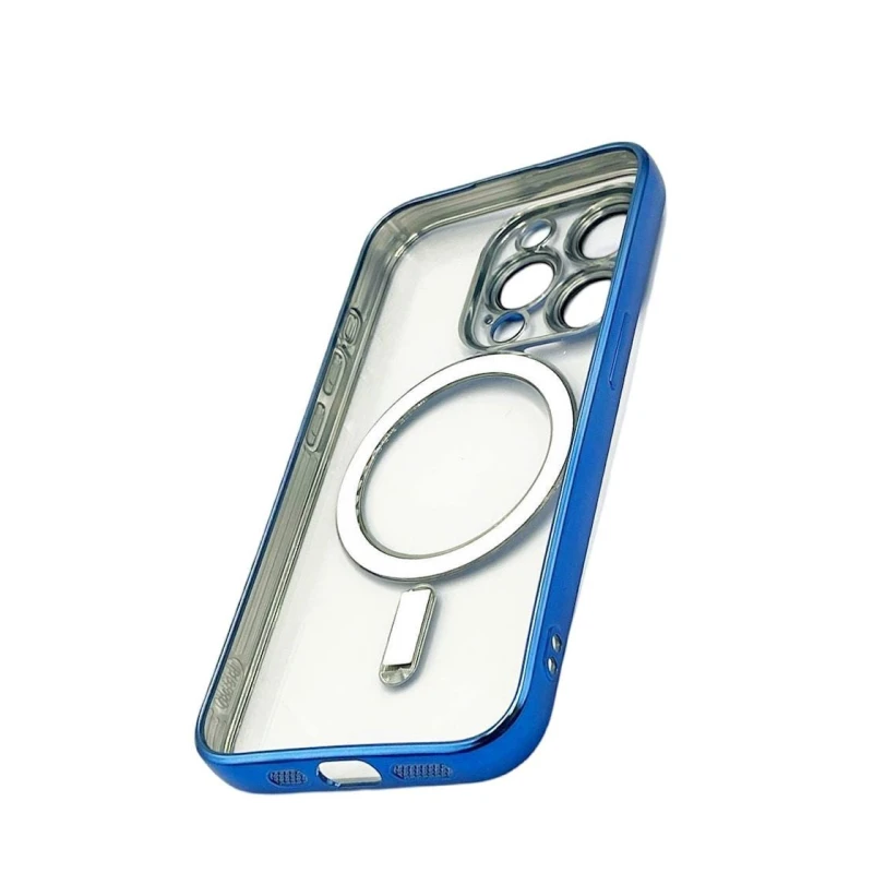 Çexol 888_store_552 MagSafe Apple iPhone 15 Pro üçün Göy/Şəffaf