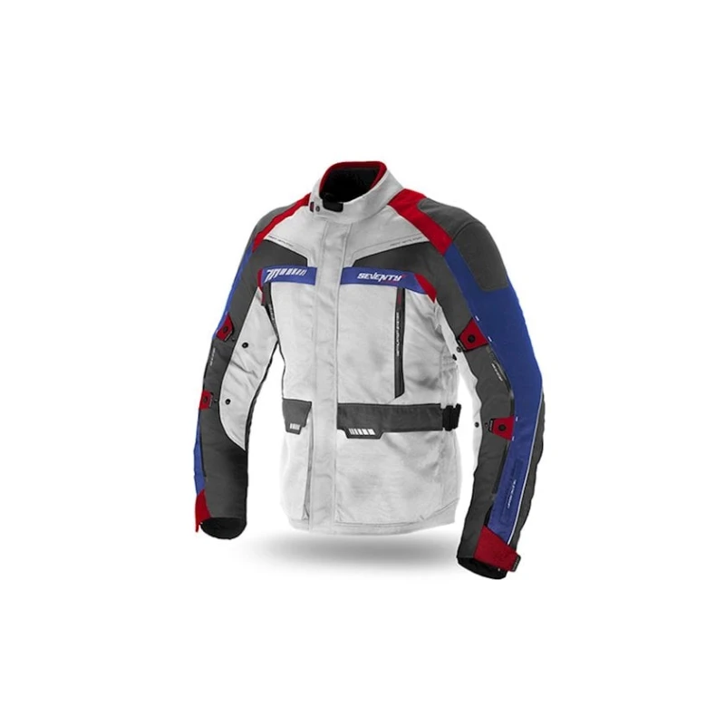 Kişilər üçün gödəkçə Seventy Degrees SD-JT41 Touring Winter, ölçü M, ağ/qırmızı/göy Kişilər üçün gödəkçə Seventy Degrees SD-JT41 Touring Winter, ölçü M, ağ/qırmızı/göy