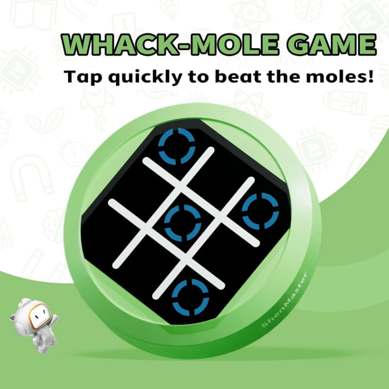 Masaüstü oyun ShenMaster4-in-1 Tic Tac Toe Electronic Game Green