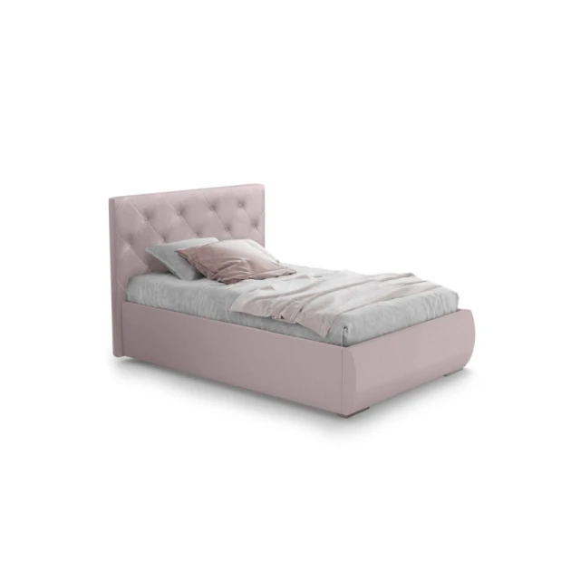 Bir nəfərlik çarpayı Art_tek_yataq 100, laminat/parça, çəhrayı, 85x90x200 sm Bir nəfərlik çarpayı Art_tek_yataq 100, laminat/parça, çəhrayı, 85x90x200 sm