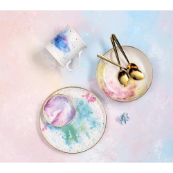 Набор столовой посуды Porland Cosmos 04ALM005595, 18 предметов, 6 персон, фарфор, разноцветный