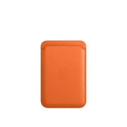 Чехол для карт Apple iPhone Leather Wallet with MagSafe - Orange (MPPY3FE/A)