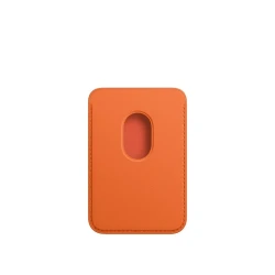 Чехол для карт Apple iPhone Leather Wallet with MagSafe - Orange (MPPY3FE/A)