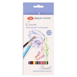 Набор акварельных карандашей Сонет 81411436, 12 шт
