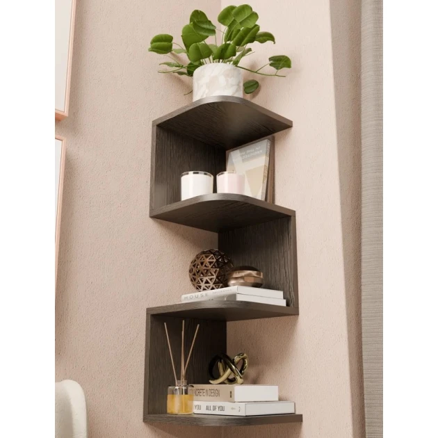 Divar rəfi Art Mebel 153, laminat, 71х25х25 sm, qəhvəyi