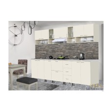 Mətbəx dəsti Vera, 300x220x60 sm, laminat, bej