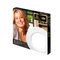 Dairəvi qab Wilmax WL-880118-JV/1C, 30.5 sm, farfor, ağ