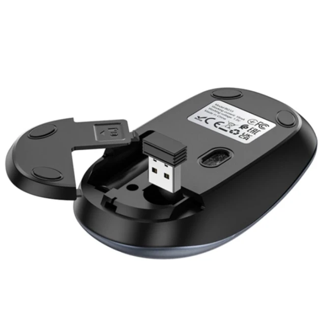 Мышь Borofone BG13 Winner 2.4G Black/Metal Gray Мышь Borofone BG13 Winner 2.4G Black/Metal Gray