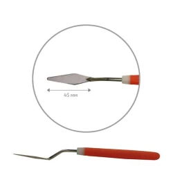 Mastixin Rosa Modern, metal/rezin, romb, 4.5 sm, № 044