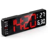 Электронные настенные часы LED 6629 Red
