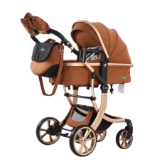 Uşaq arabası Kidilo G600, qəhvəyi