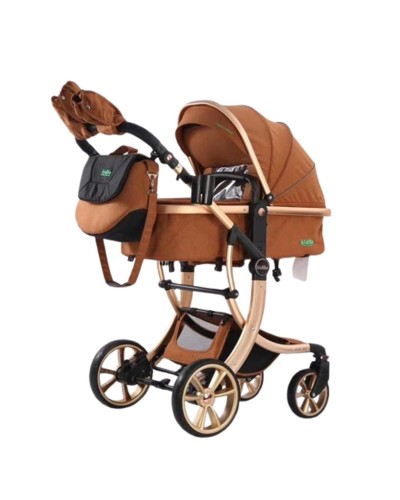 Uşaq arabası Kidilo G600, qəhvəyi
