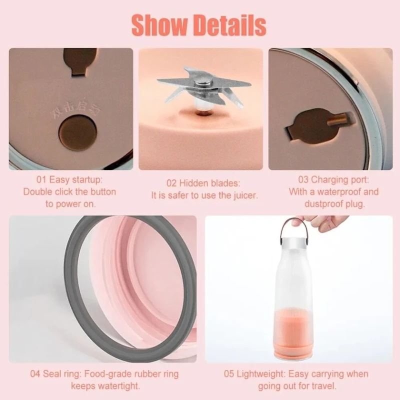 Портативный блендер Momotou Electric Blender Cup 40W White Портативный блендер Momotou Electric Blender Cup 40W White