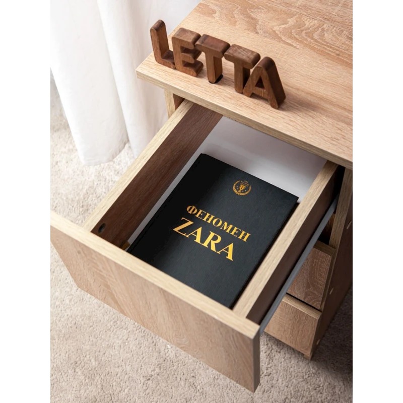 Письменный стол Letta Somona, 75х45х90 см, ЛДСП, бежевый Письменный стол Letta Somona, 75х45х90 см, ЛДСП, бежевый