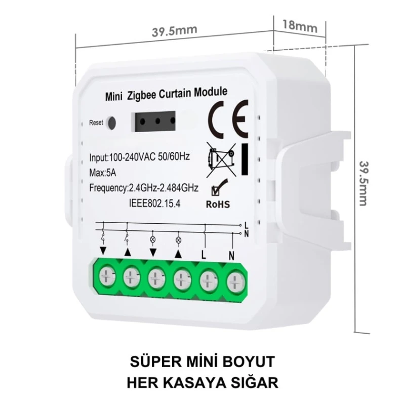 Умное реле Zigbee Tuya для управления шторами - ZPM-01 Умное реле Zigbee Tuya для управления шторами - ZPM-01