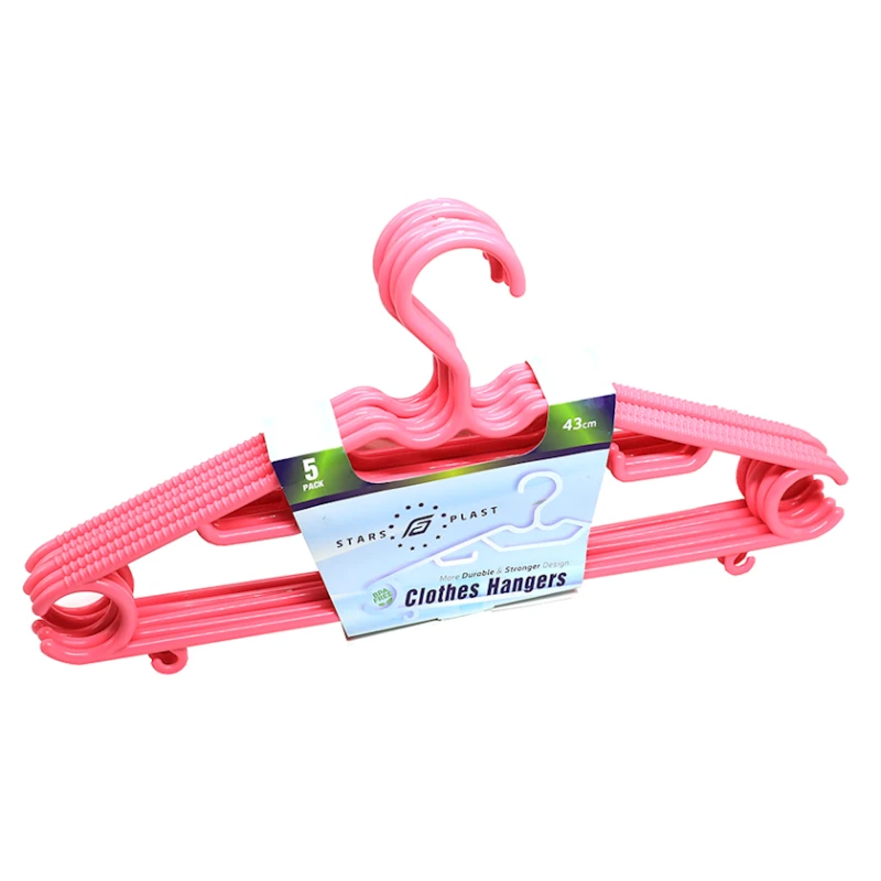 Вешалка Stars Plastik MA.32445, 5 шт, розовая Вешалка Stars Plastik MA.32445, 5 шт, розовая