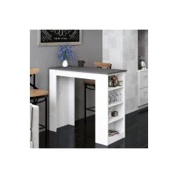 Барная стойка Tekila 12115585, ЛДСП, белый, 120x51x101 см