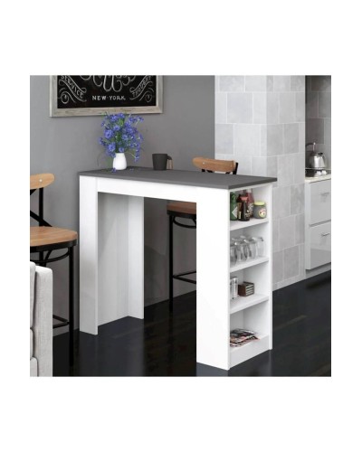 Bar dayağı Tekila 12115585, LDSP, ağ, 120x51x101 sm
