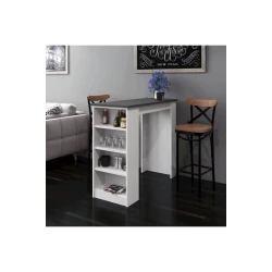 Барная стойка Tekila 12115585, ЛДСП, белый, 120x51x101 см