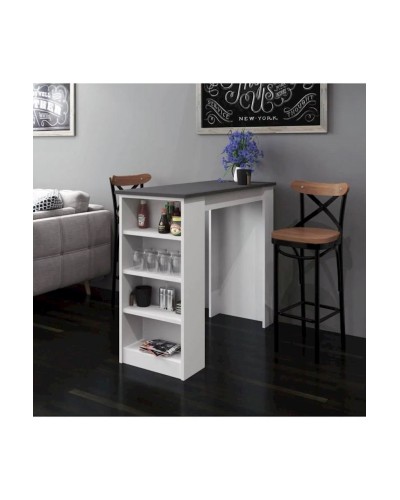 Bar dayağı Tekila 12115585, LDSP, ağ, 120x51x101 sm