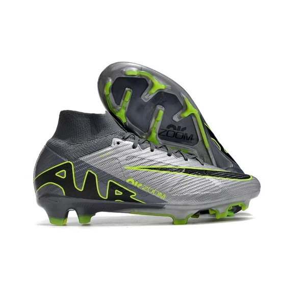 Футбольные бутсы Air Zoom Kahnsport_340, серые/зеленые, размер 41