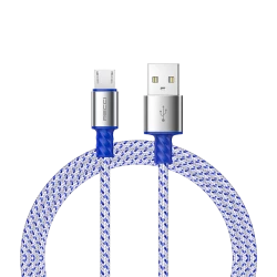 Кабель Micro USB Recci RTC-N33M, 2 м, серебристый